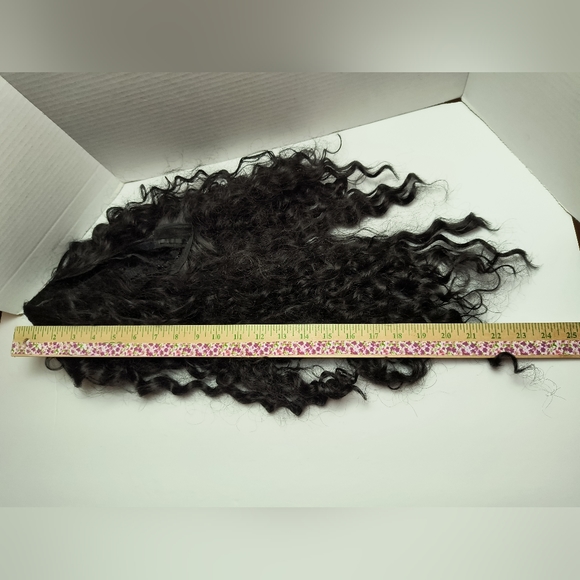 Women\'s Wave Curl Wig Synthetic Black main image 9